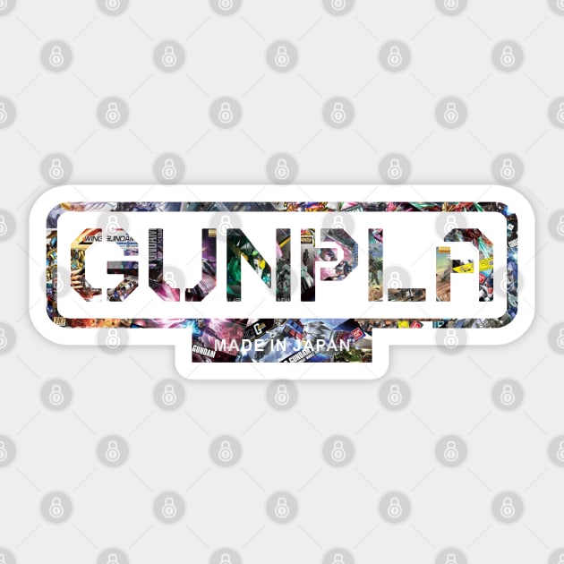 Gunpla White Sticker by Pakyu Pashion